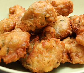 Mixed vegetable fritters