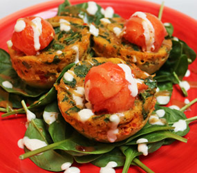 Spinach quiche